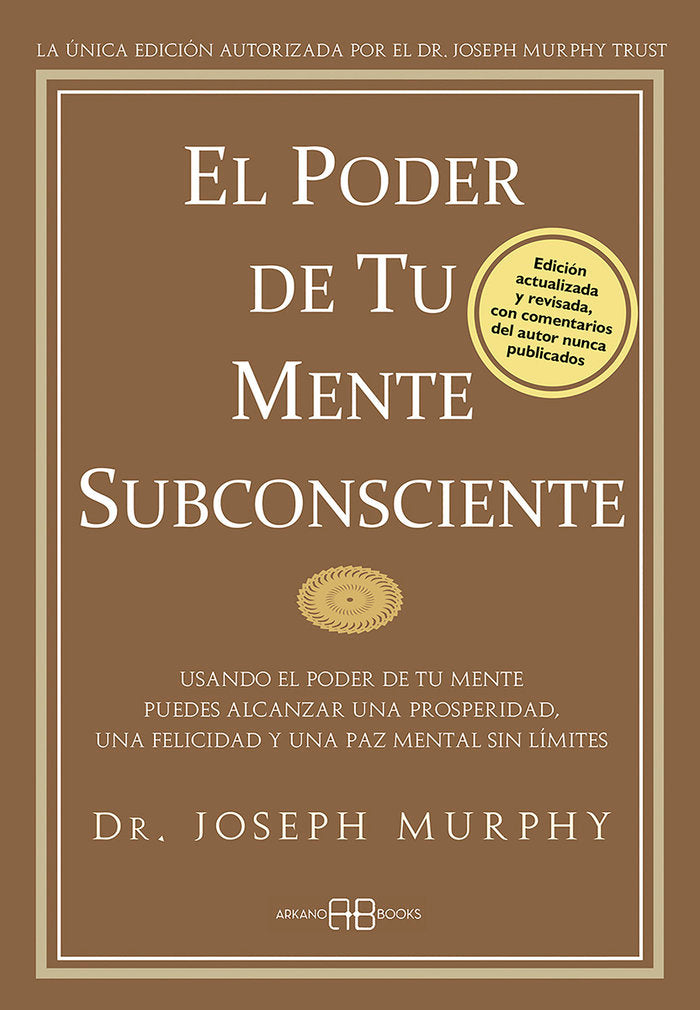 El poder de tu mente subconsciente, de Murphy, Joseph | portada del libro