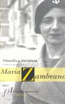 Filosof¡a y literatura en Mar¡a Zambrano | portada del libro