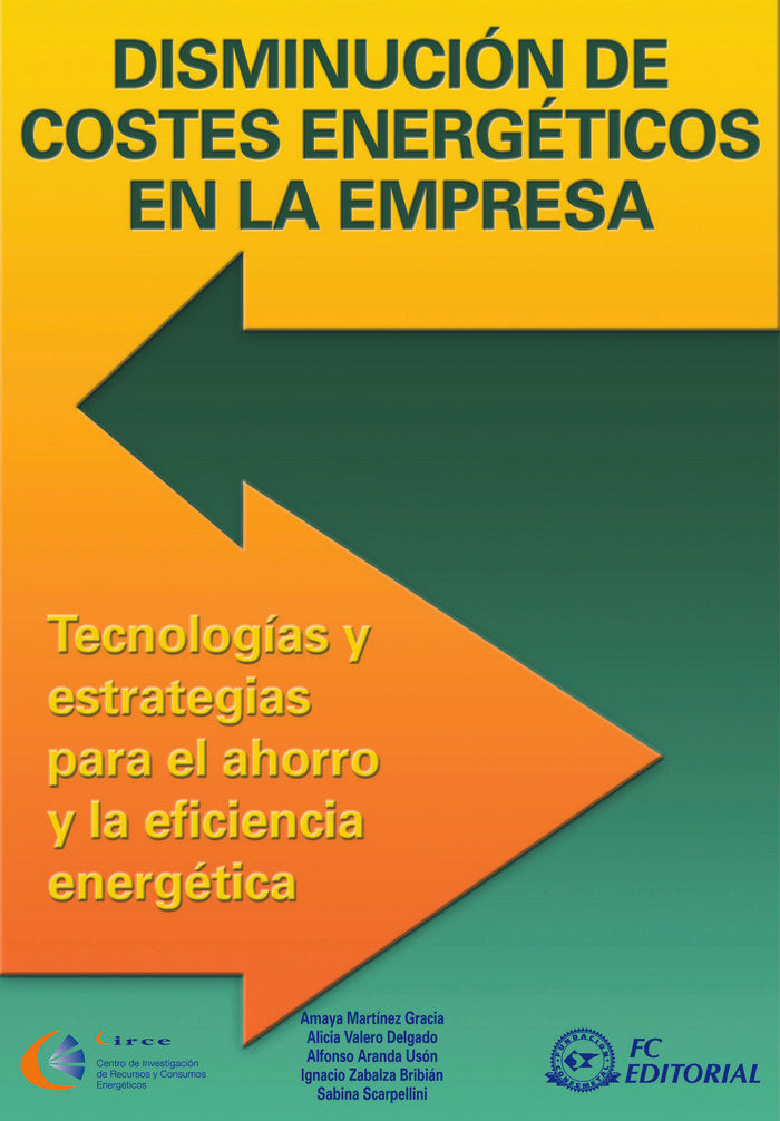 Disminución de costes energéticos en la empresa, de Scarpellini, Sabina | portada del libro