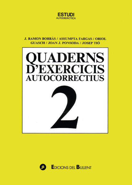 ESTUDI AUTODIDACTICA. QUADERNS D'EXERCICIS AUTOCORRECTIUS 2, de BORRAS, JOAN-RAMON | portada del libro