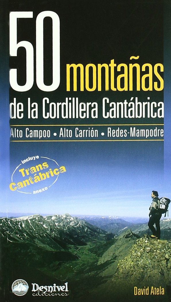 50 montañas de la cordillera cantábrica, de ATELA, DAVID | portada del libro
