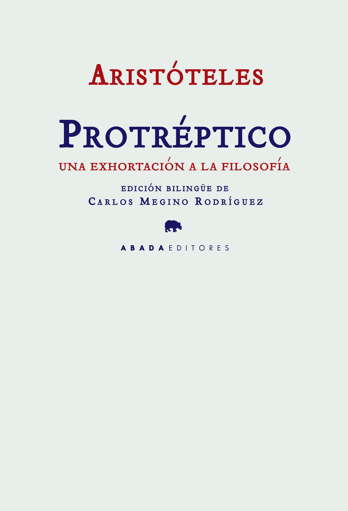 Protréptico, de Aristóteles | portada del libro