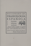 Diccionario de fraseología española, de Cantera Ortiz de Urbina, Jesús | portada del libro