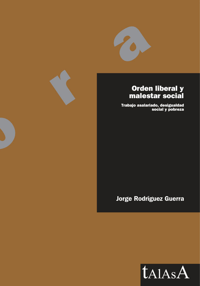 Orden liberal y malestar social, de Rodríguez Guerra, Jorge | portada del libro