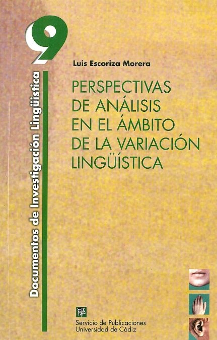 PERSPECTIVAS DE ANALISIS EN EL AMBITO DE LA VARIACION LINGUISTICA, de ESCORIZA MORERA | portada del libro