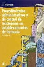 PROCEDIMIENTO ADVO.EXISTENCIA ESTABLECIMIENTO FARMACIA GM, de Miquel Recasens | portada del libro