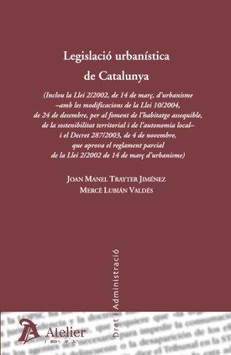 Legislació urban¡stica de Catalunya, de TRAYTER JIMENEZ | portada del libro
