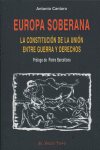 Europa soberana, de Cantaro, Antonio | portada del libro