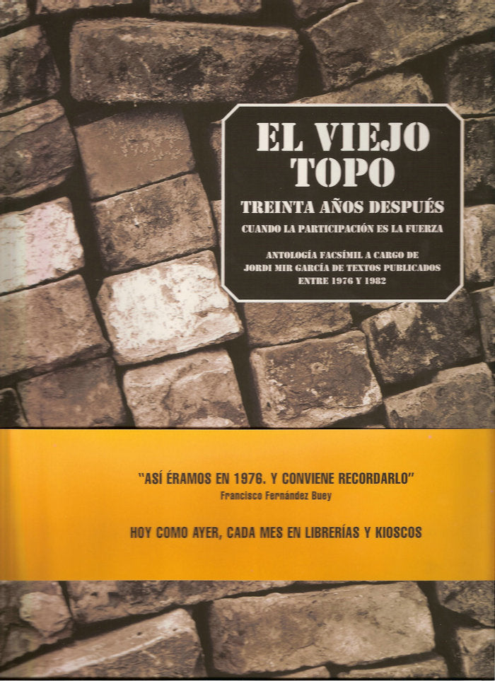 El Viejo Topo treinta años después | portada del libro