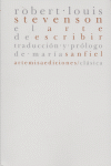 El arte de escribir, de Robert Louis Stevenson | portada del libro