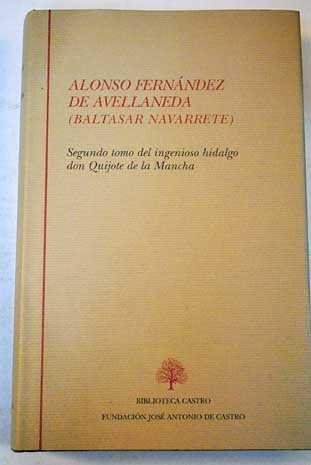 Segundo tomo del Ingenioso hidalgo Don Quijote de La Mancha, de Fernández de Avellaneda | portada del libro