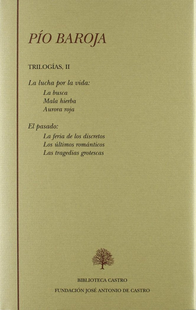 La lucha por la vida, de PíO BAROJA | portada del libro