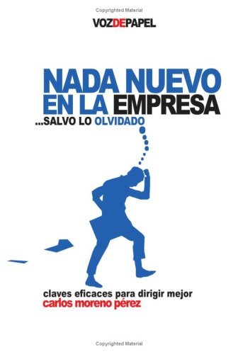 Nada nuevo en la empresa, de MORENO PEREZ | portada del libro