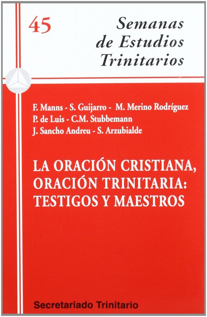 La oración cristiana, oración trinitaria: testigos y maestros, de Varios autores | portada del libro