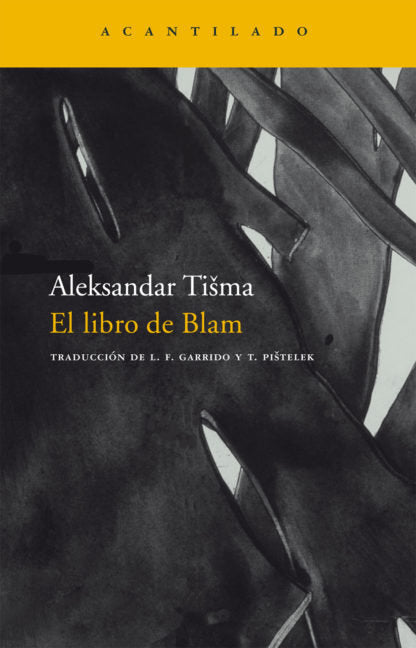 El libro de Blam, de Tisma, Aleksandar | portada del libro