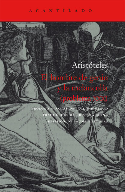 El hombre de genio y la melancolía, de Aristóteles | portada del libro