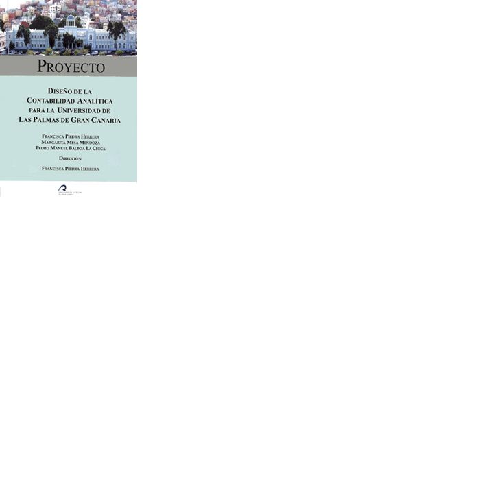 Diseño de la contabilidad analítica para la Universidad de Las Palmas de Gran Canaria, de Piedra Herrara | portada del libro