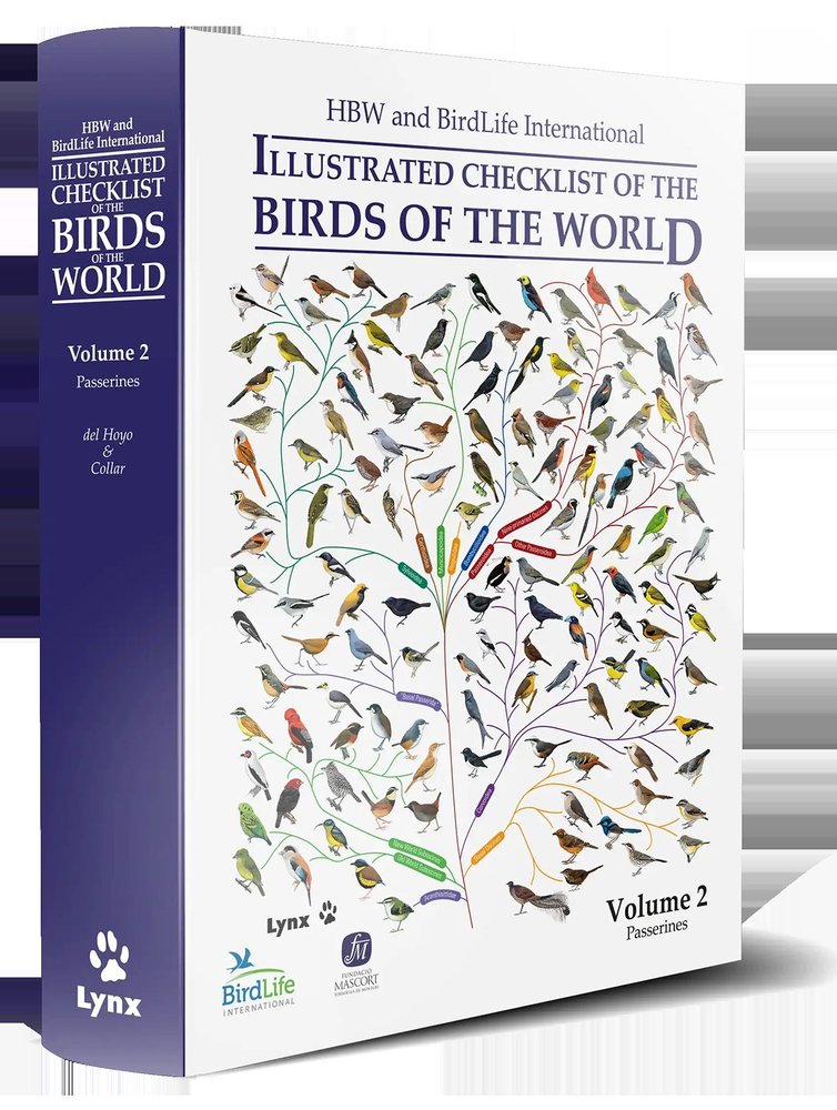 HBW and BirdLife International Illustrated Checklist of the Birds of the World, de del Hoyo Calduch | portada del libro