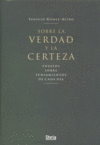Sobre la verdad y la certeza, de Ignacio Gómez Acebo | portada del libro