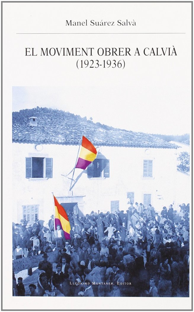 El moviment obrer a calvià (1923-1936), de Suárez Salvà | portada del libro