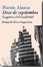Doce de septiembre, de Martín Alonso | portada del libro