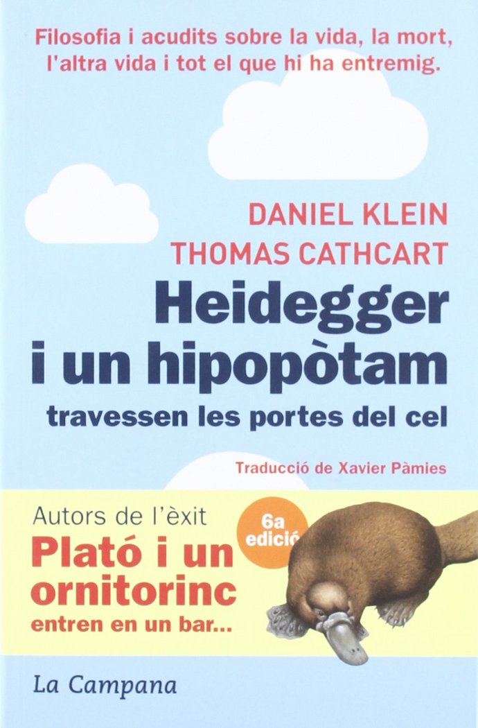 HEIDEGGER I UN HIPOPOTAM TRAVESSEN LES PORTES DEL CEL, de CATHCART, THOMAS | portada del libro
