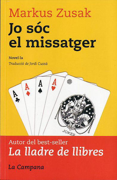 JO SOC EL MISSATGER, de ZUSAK | portada del libro