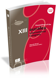 Proceedings of the XIII EURALEX International Congress | portada del libro