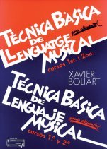 TECNICA BASICA DE LENGUAJE MUSICAL 1-2, de BOLIART, XAVIER | portada del libro