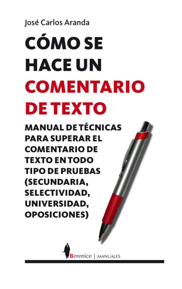 Cómo se hace un comentario de texto, de Aranda Aguilar , José Carlos | portada del libro