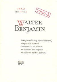 Obra completa. Libro II-2, de Benjamin | portada del libro