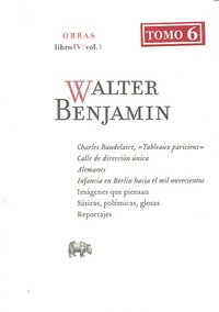 Obra completa. Libro IV-1, de Benjamin, Walter | portada del libro