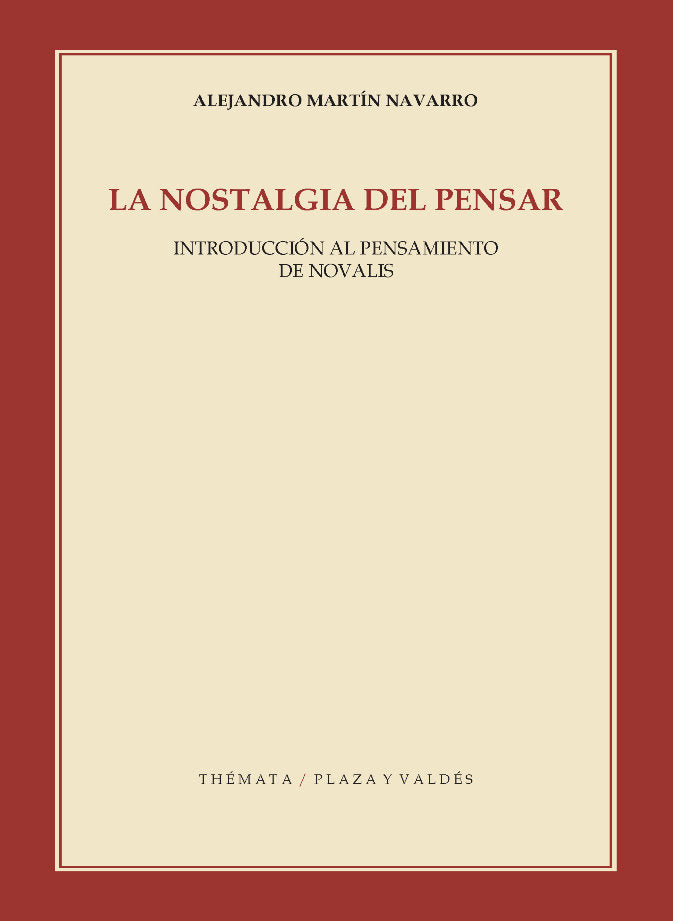 NOSTALGIA DEL PENSAR, LA, de Martín Navarro, Alejandro | portada del libro