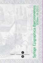 SYLLOGE EPIGRAPHICA BARCINONENSIS IX, de MAYER I OLIVE, MARCDIR. | portada del libro
