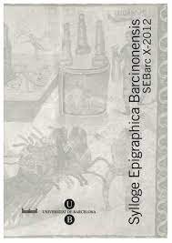 SYLLOGE EPIGRAPHICA BARCINONENSIS X, de BARATTA | portada del libro