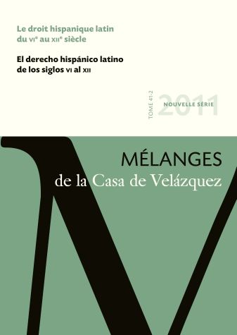 Le droit hispanique latin du VIe au XIIe siècle, de AA.VV. | portada del libro