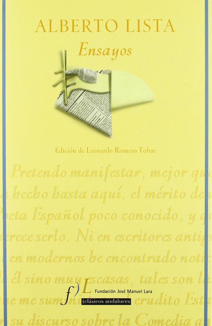 ENSAYOS DE ALBERTO LISTA, de ALBERTO LISTA | portada del libro