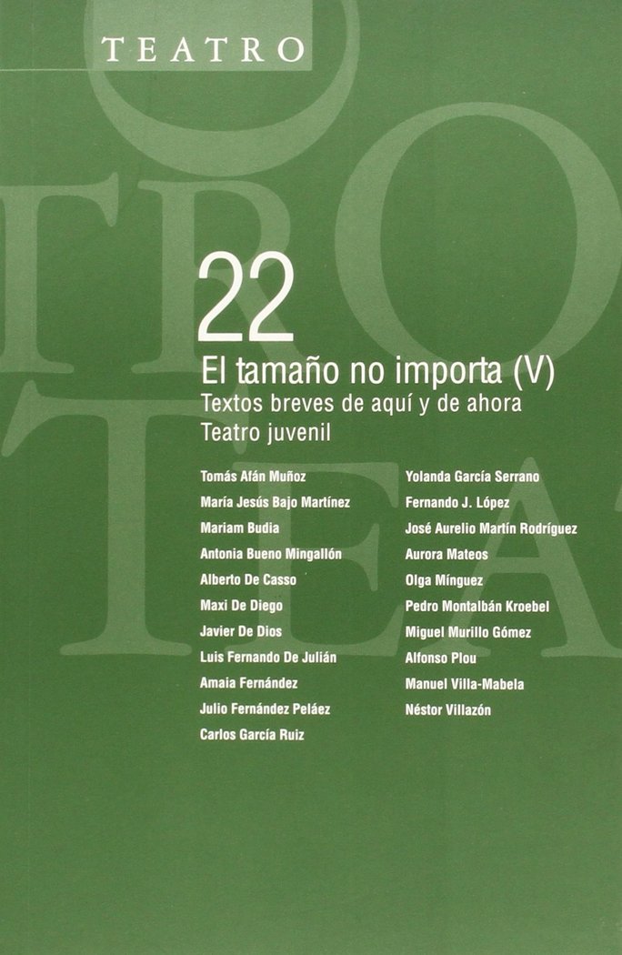 El tamaño no importa V., de AAVV | portada del libro