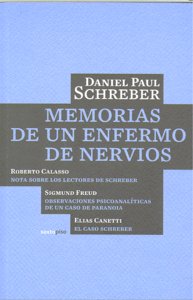 Memorias de un enfermo de nervios, de Schreber, Daniel Paul | portada del libro