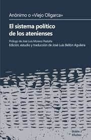 El sistema político de los atenienses, de Anónimo o "Viejo Oligarca" | portada del libro