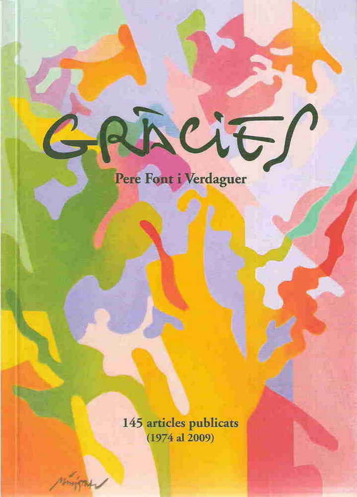 Gràcies, de Font Verdaguer, Pere | portada del libro