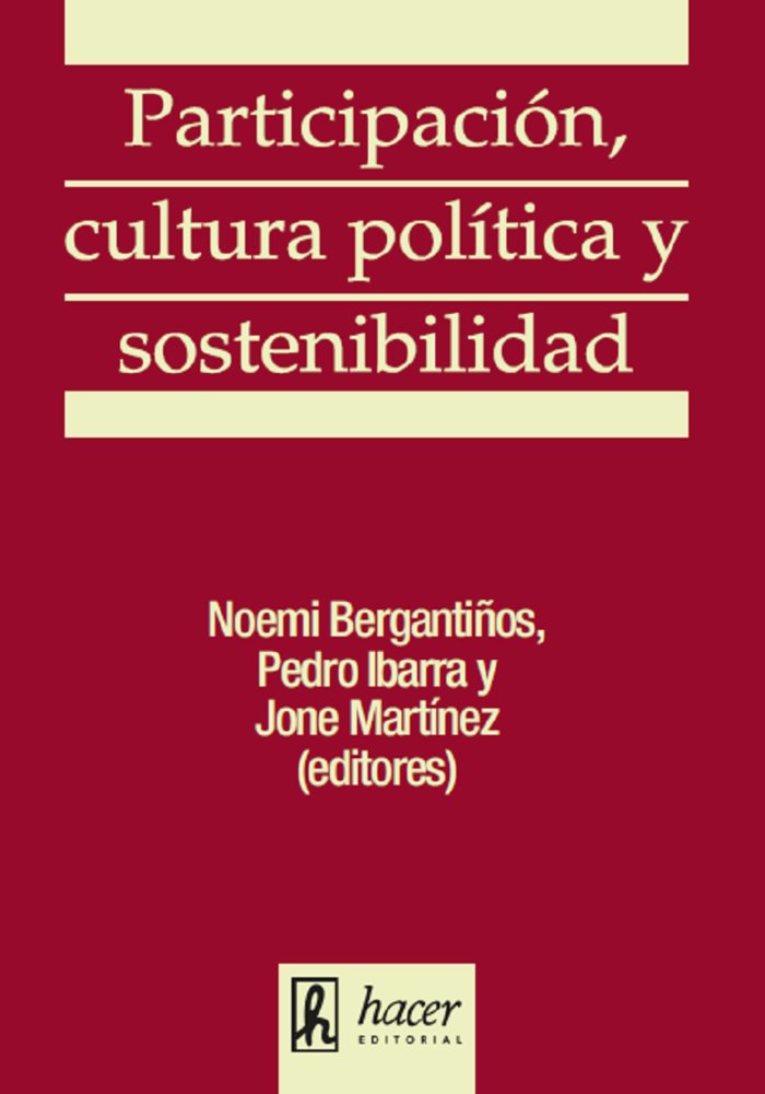 PARTICIPACION CULTURA POLITICA Y SOSTENIBILIDAD, de Bergantiños, Noemí | portada del libro