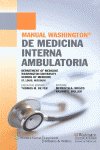 Manual Washington de medicina interna ambulatoria, de Fer | portada del libro
