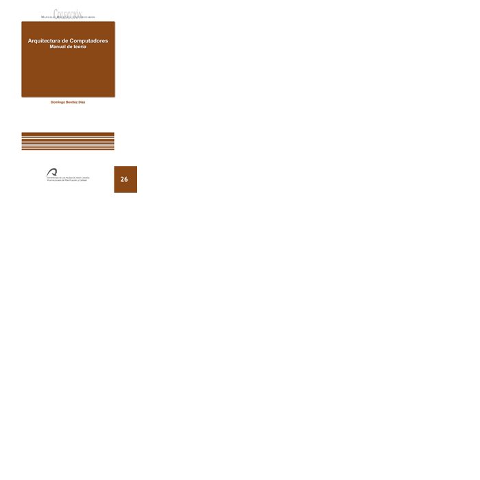 Arquitectura de computadores: manual de teorí¡a, de Bení¡tez Dí¡az | portada del libro