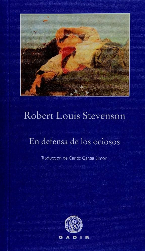 En defensa de los ociosos, de Stevenson | portada del libro