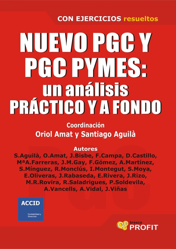 Nuevo PGC y PGC PYMES: Un análisis práctico y a fondo, de AMAR | portada del libro