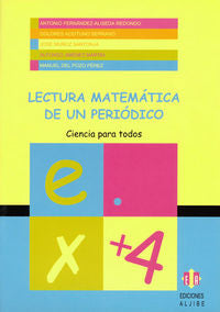 LECTURA MATEMATICA DE UN PERIODICO, de Fernández-Aliseda Redondo | portada del libro