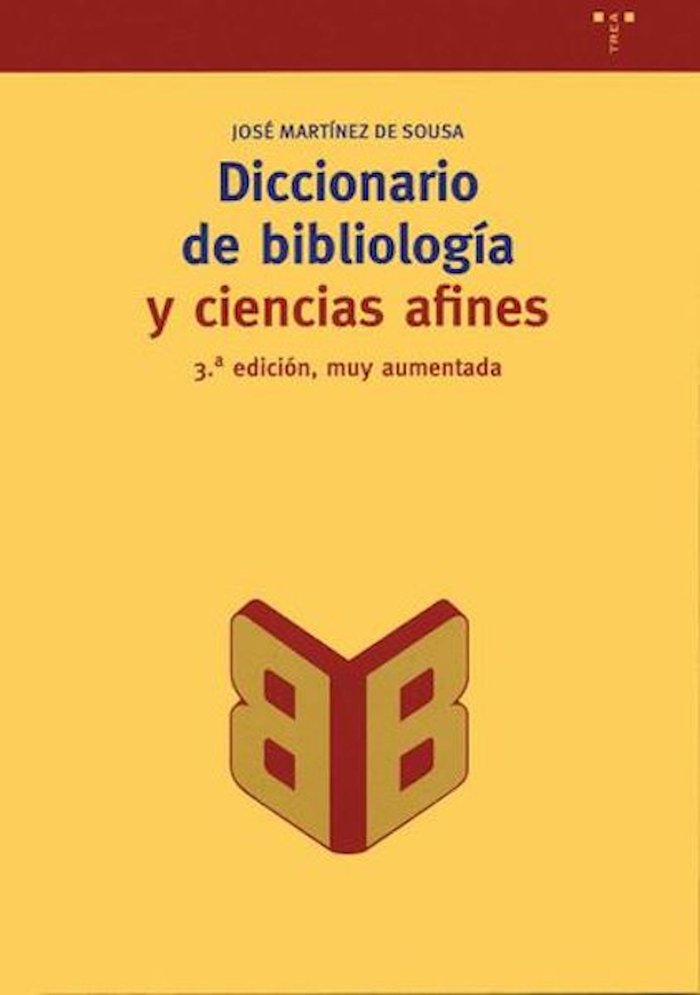 Diccionario de bibliología y ciencias afines, de Martínez de Sousa | portada del libro