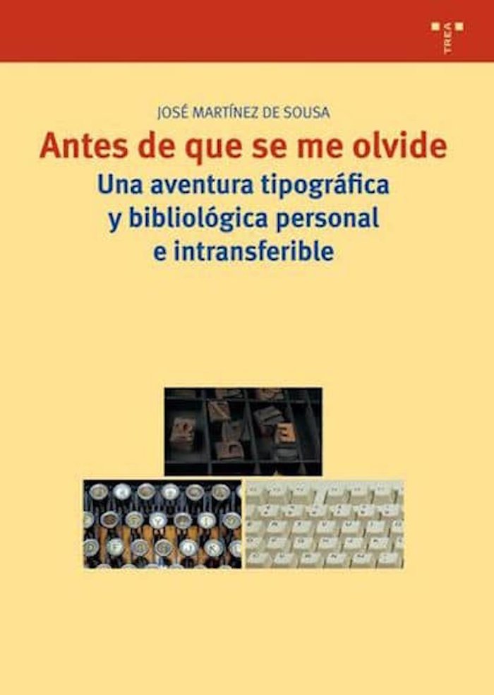 Antes de que se me olvide, de Martínez de Sousa | portada del libro