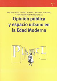 Opinión pública y espacio urbano en la Edad Moderna, de Castillo Gómez, Antonio | portada del libro
